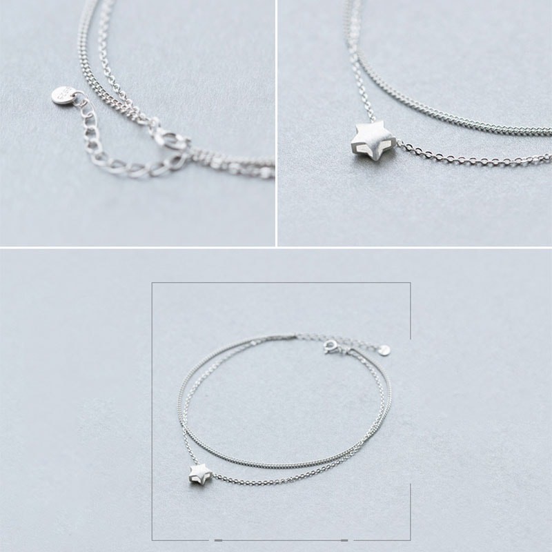 [Ảnh Thật] Lắc Chân Bạc | Lắc Chân Nữ Bạc Ngôi Sao Hi Vọng LC1542-ROXI | BigBuy360 - bigbuy360.vn