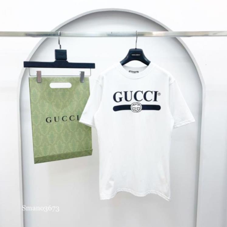 áo phông nam tay ngắn cổ tròn chất thun lạnh mịn được in chữ Gucci ! #
