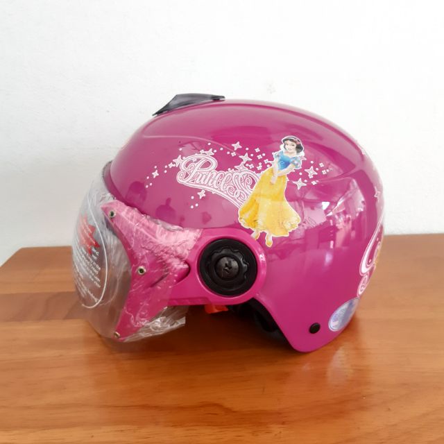 Mũ bảo hiểm trẻ con màu hồng đậm ( hàng chính hãng)