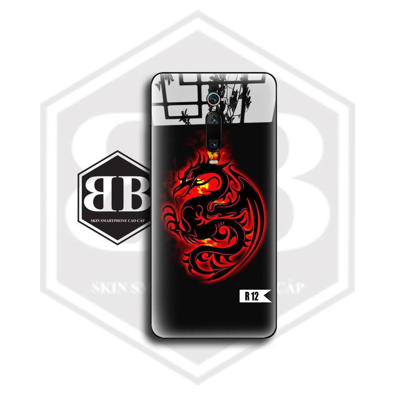 Ốp lưng kính cường lực Xiaomi Redmi Note 10 CC9 Pro / Redmi K20 Mi 9T / Mi CC9 Mi A3 Lite / Note 9 Pro Max hình rồng | BigBuy360 - bigbuy360.vn