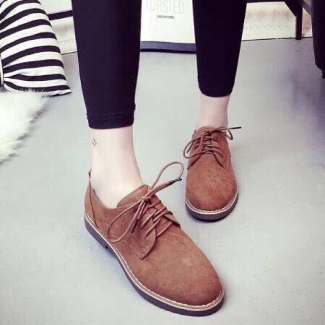 Giày oxford 2cm da lộn | BigBuy360 - bigbuy360.vn