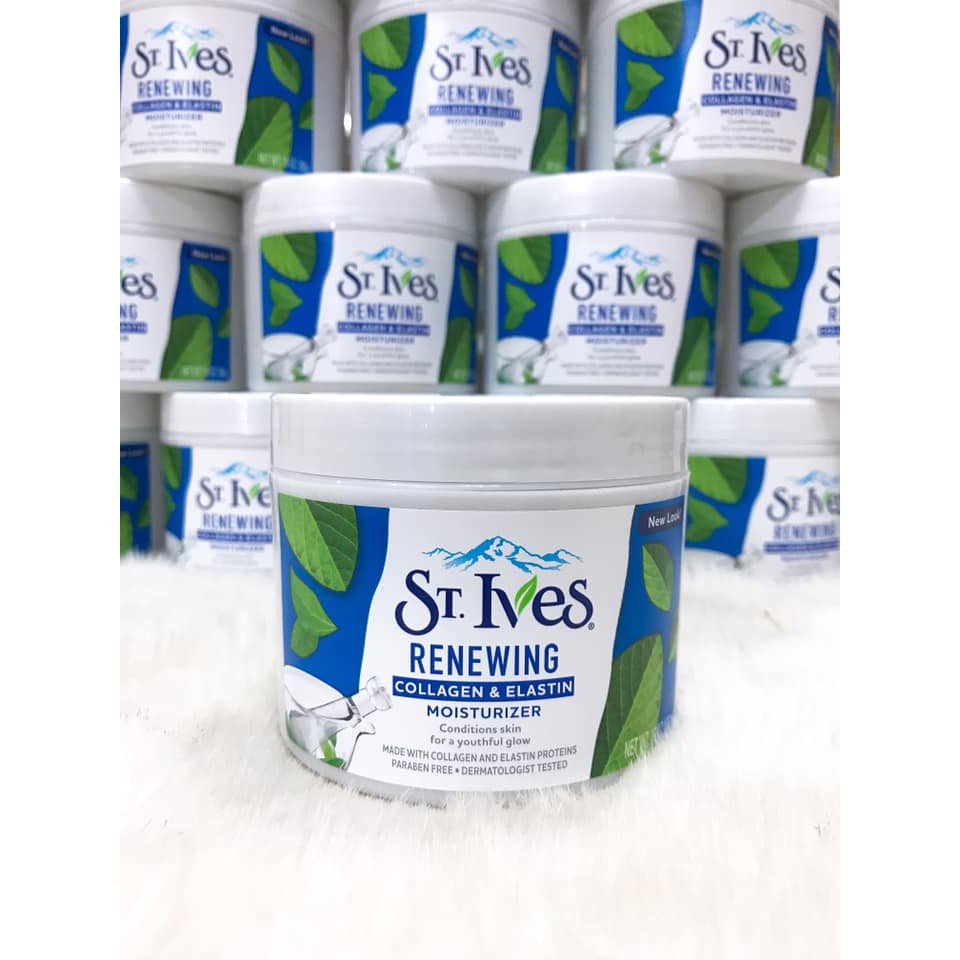 (283g USA) Kem Dưỡng Ẩm St.Ives Renewing Collagen & Elastin Moisturizer