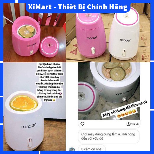 [MỚI] Máy xông hơi mặt thảo dược, hoa quả tự động cao cấp 2 in 1 chính hãng Maoer - Máy xông hơi mặt tại nhà - XiMart