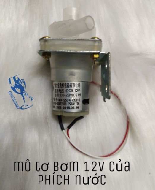 Bơm mini - mô tơ bơm nước bình thủy 8-12v