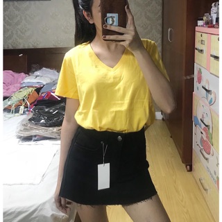 Áo thun cổ tim hiệu Polham xuất Hàn
