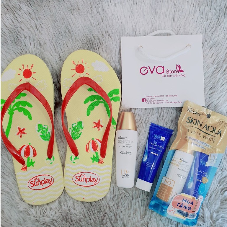 Sữa chống nắng Sunplay Skin Aqua Clear White dưỡng da sáng mịn 25g