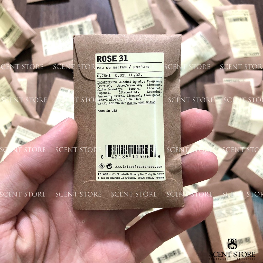 Scentstorevn - Vial chính hãng Nước hoa Le Labo S 33, A 13, Rose 31, The Noir 29, [0.7ml]