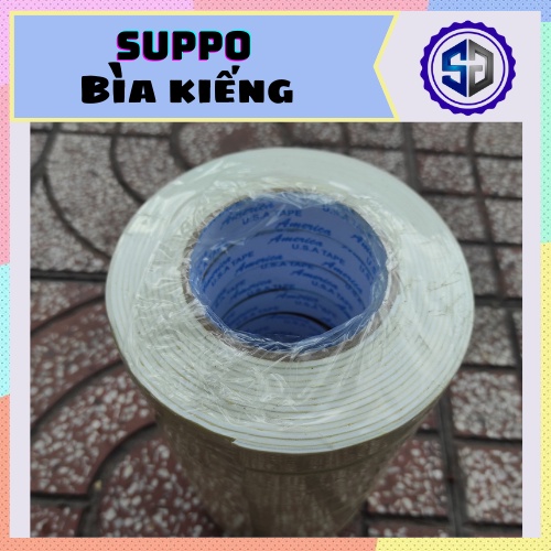 Băng Keo Xốp 2 Mặt 2.4cm màu vàng độ bám dính cao