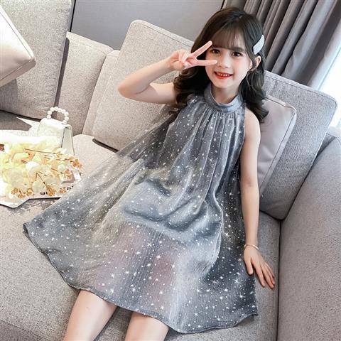 Đầm Công Chúa Không Tay Thời Trang Mùa Hè 2022 Cho Bé Gái 3-4 - 5-6 - 7-8 - 9-10 - 11-12 Tuổi