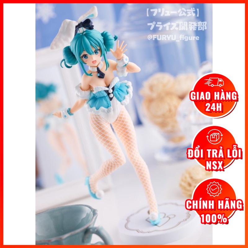 Mô Hình Figure Chính Hãng Anime Vocaloid, Hatsune Miku, BiCute Bunnies, FuRyu, Nhật Bản