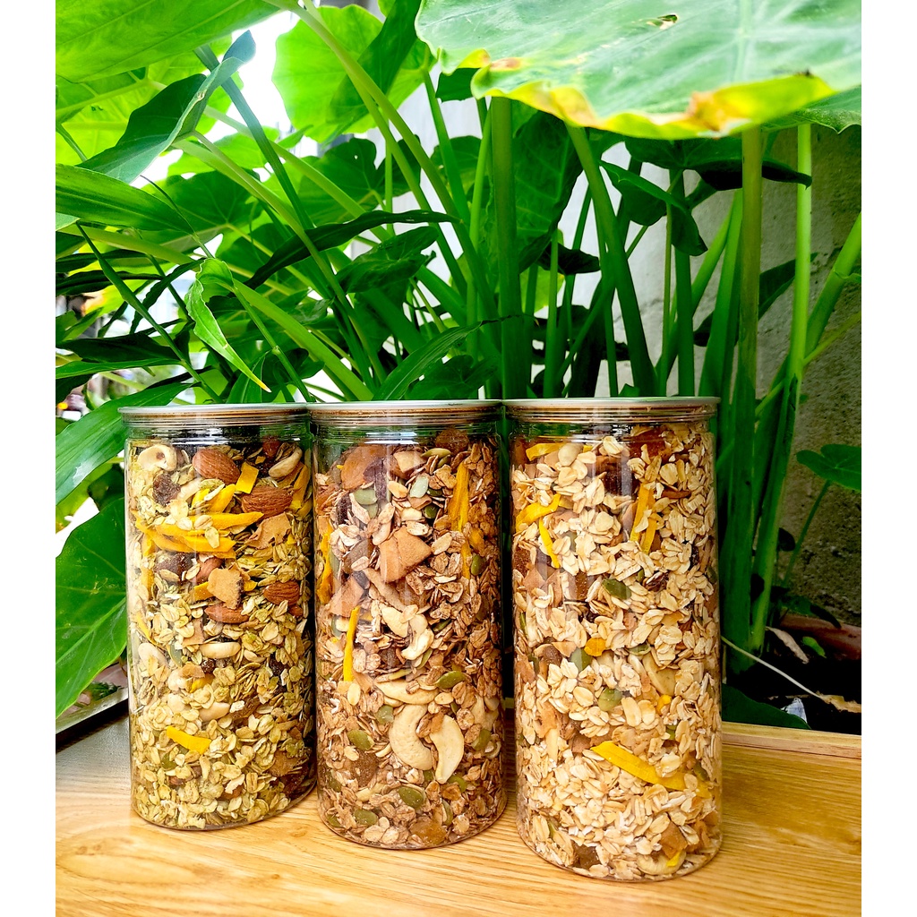 Ngũ Cốc Ăn Kiêng Granola Siêu Hạt Qủa Sấy Dinh Dưỡng Hộp 400G Tăng Cường Sức Khỏe, Tiết Kiệm thời gian  (SP002837)