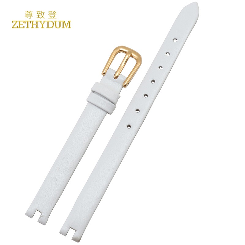 Dây da đồng hồ đeo tay 8mm 10mm 12mm nhiều màu thời trang cho nam và nữ