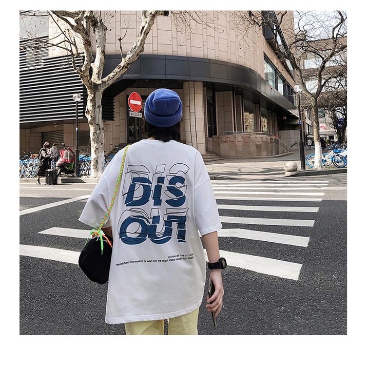Áo thun tay lỡ nam nữ, áo phông unisex form rộng chất cotton mát mịn thấm hút mồ hôi in hình DIS