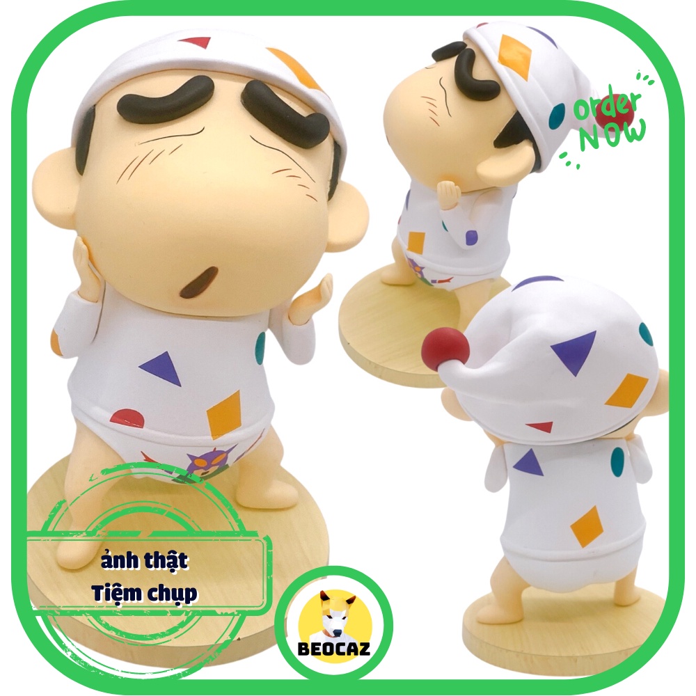 Mô hình Shin chan Cậu bé bút chì Shinosuke tắm nghịch ngợm vui đùa mặc đồ ngủ dễ thương Đồ chơi Beocaz quà tặng độc đáo