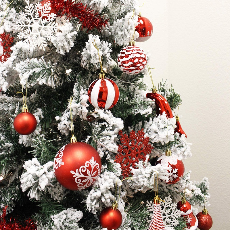 60-70 Trái Châu Bằng Nhựa Nhiều Màu Sắc Dùng Trang Trí Cây Thông Giáng Sinh