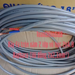 Dây điện đôi 2vỏ bọc 2x4.0 Daphaco 100mét