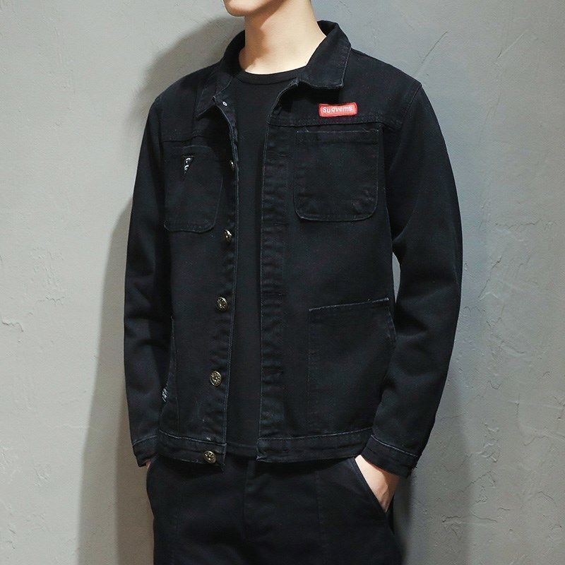 Áo Khoác Jeans Túi Hộp Thời Trang Cá Tính Cho Nam