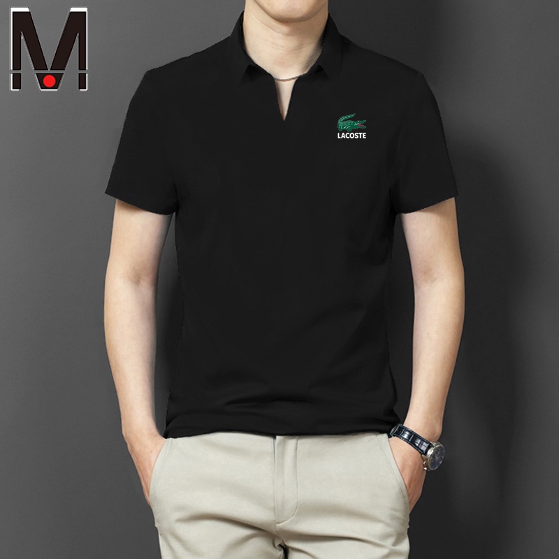 Áo polo Tay Ngắn Màu Trơn Thời Trang Mùa Hè Cho Nam