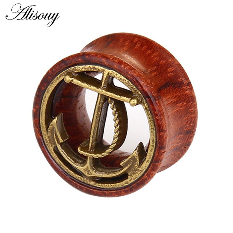 Alisouy Set 2 Khuyên Nong Tai Bằng Gỗ Thời Trang Cá Tính