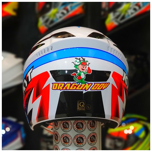 Mũ Bảo Hiểm, Nón Bảo Hiểm Royal 3/4 2 Kính M268 Tem Dragonboy Dán Logo KYT Chính Hãng.