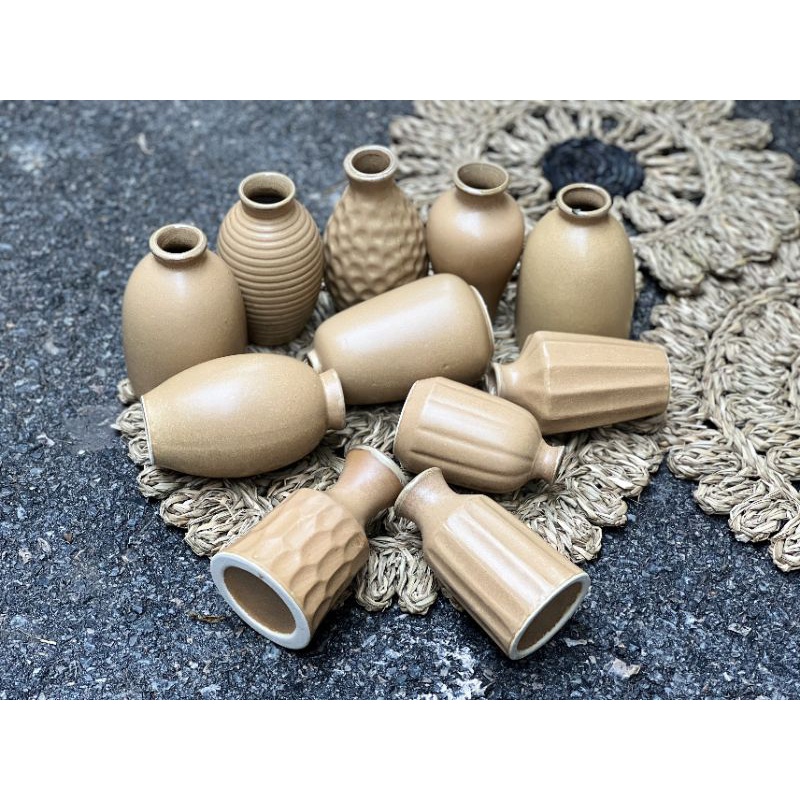 Bình hoa trang trí mini, decor trang trí để bàn, bình hoa bát tràng