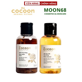 Combo gel rửa mặt hoa hồng cocoon 140ml + Toner nước hoa hồng cocoon 140ml
