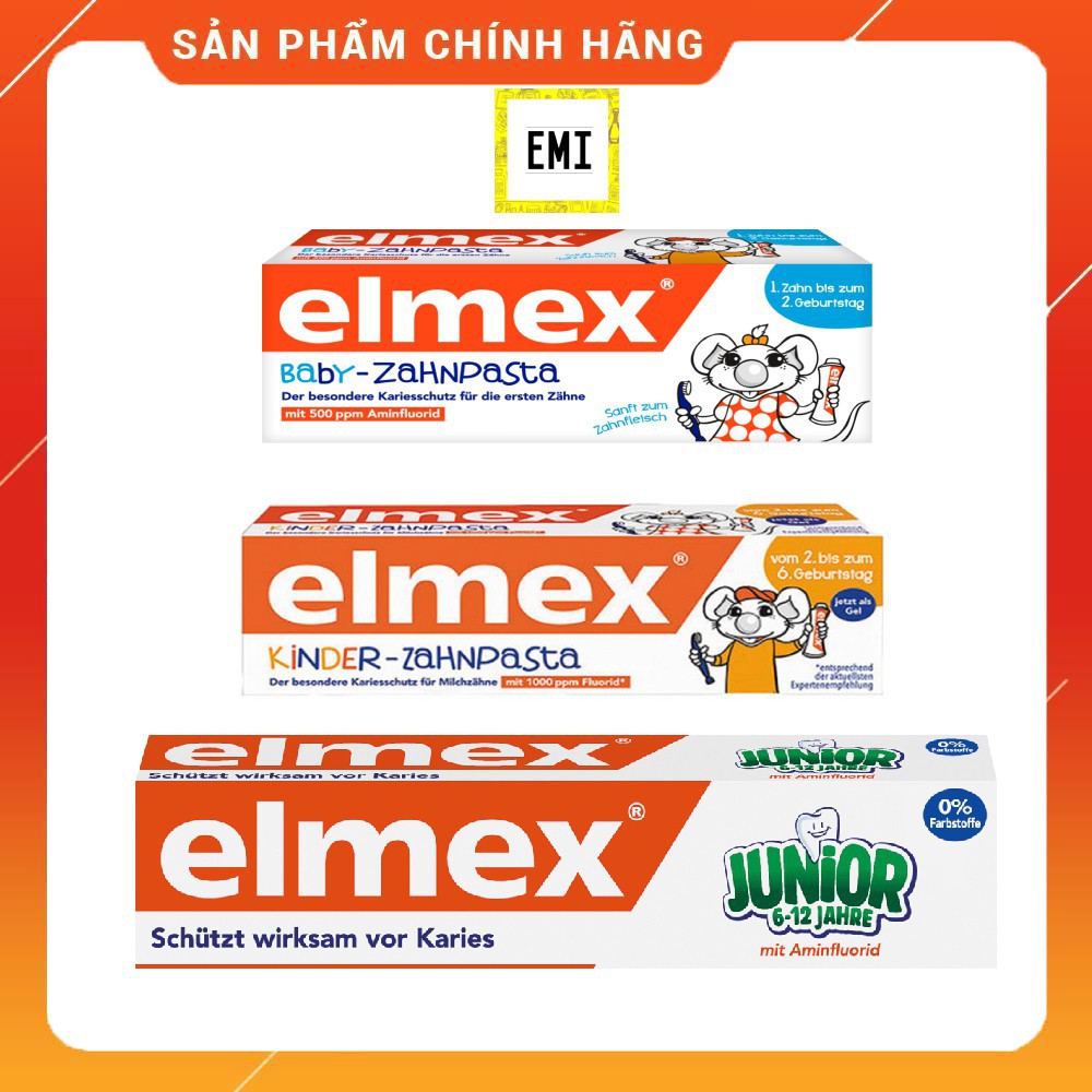 Kem đánh răng y tế Elmex cho bé- Hàng Đức