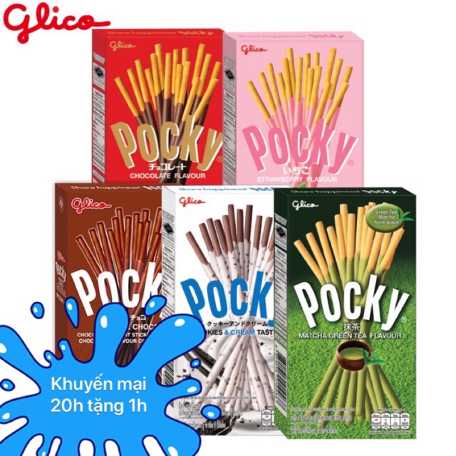 Bánh que pocky 40g nhập khẩu Thái lan (Mua 20 hộp tặng 1 hộp )