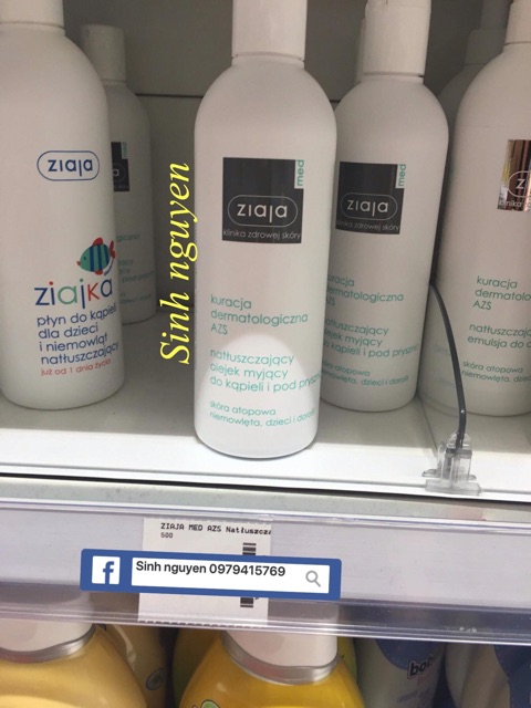 [Mẫu Mới] Dầu Tắm Mềm Mịn Da Ziaja Med Atopy Hàng Balan 270ml (bill ảnh sau) | BigBuy360 - bigbuy360.vn