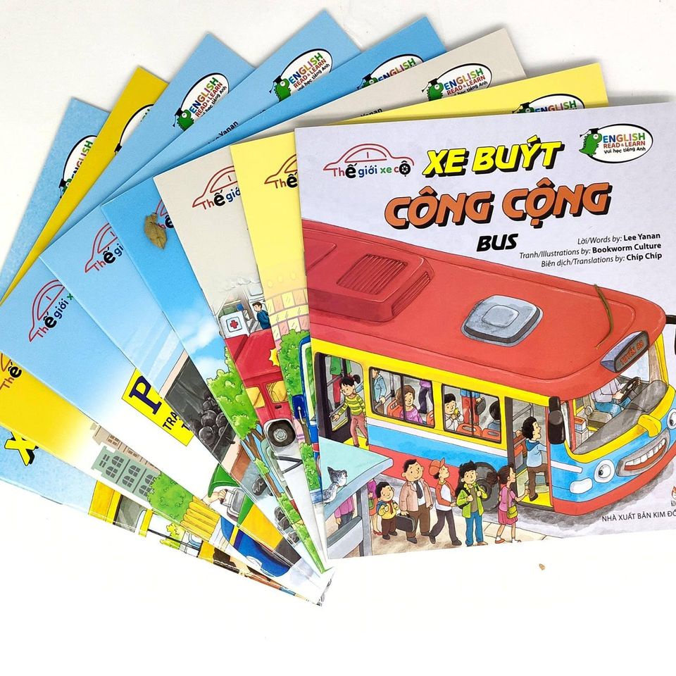 Sách - Thế Giới Xe Cộ (bộ 8 cuốn) song ngữ