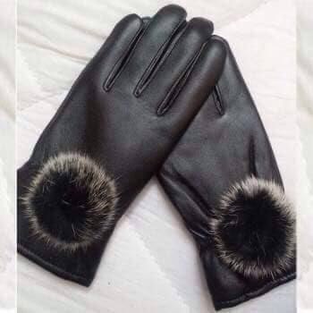 Chuyên sỉ lẻ găng tay da nữ lót nỉ  chống thấm nước, cảm ứng điện thoại