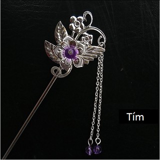 💥 Trâm cài tóc cổ trang kim bạc