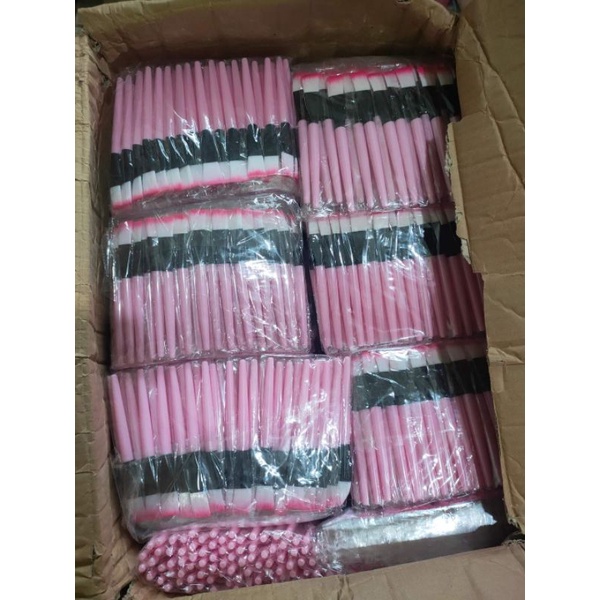 100 Cọ Quét Mặt Nạ Cán Hồng