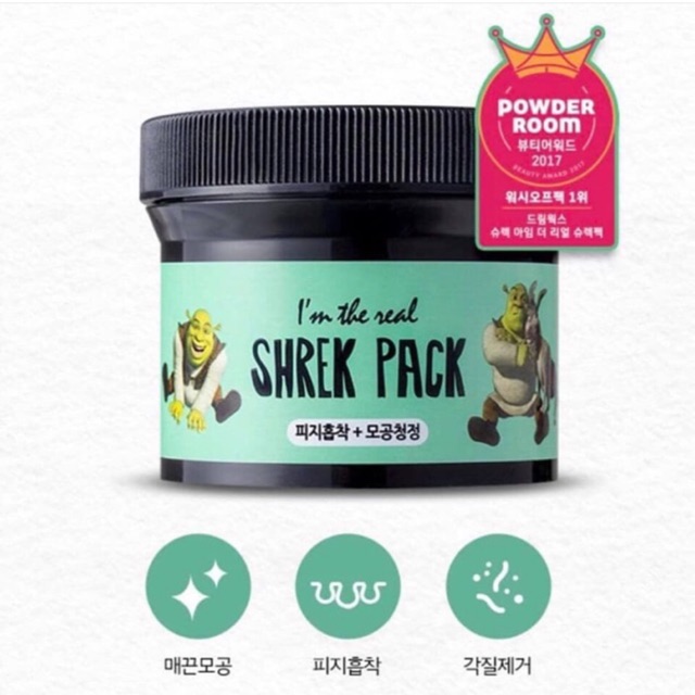 MẶT NẠ BẠC HÀ RAU MÁ SHREK PACK