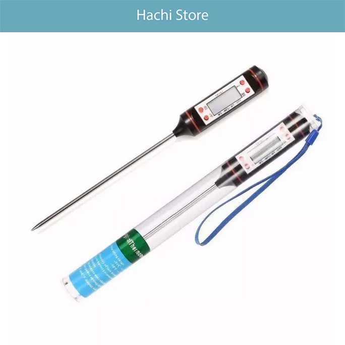 Nhiệt kế pha sữa cho trẻ em - màn LCD kèm sẵn pin trong máy đo được từ -50 đến 300 độ C