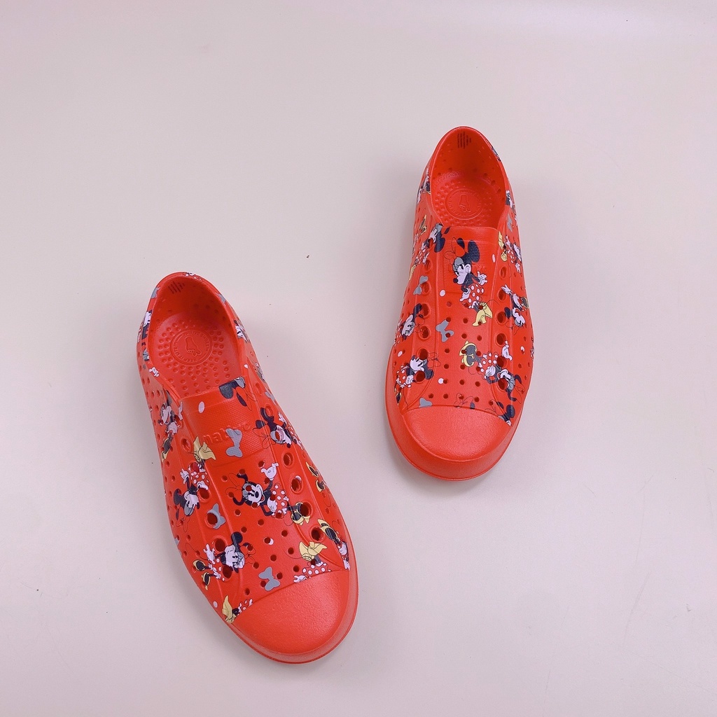 Giày Native đỏ Minnie in tràn BG