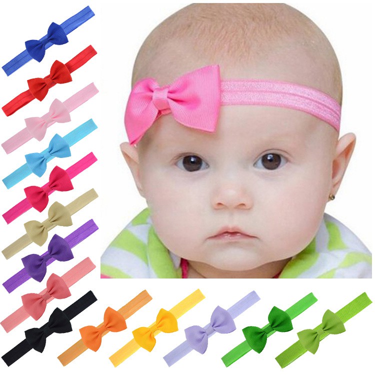 Băng đô thun co giãn hình nơ gân nhỏ cho trẻ em LINK 2/2