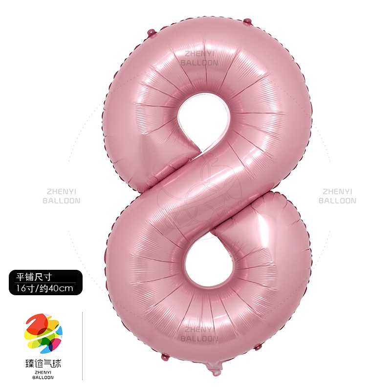 Bong Bóng Lá Nhôm Hình Số 0-9 16 inch Dùng Trang Trí Tiệc Sinh Nhật / Đám Cưới