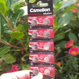 Pin AG13 / LR44 /LR1154 /357/SR44W dùng cho máy trợ thính thước kẹp điện tử máy tính Casio (10 viên/ vỉ) nguồn buôn sỉ
