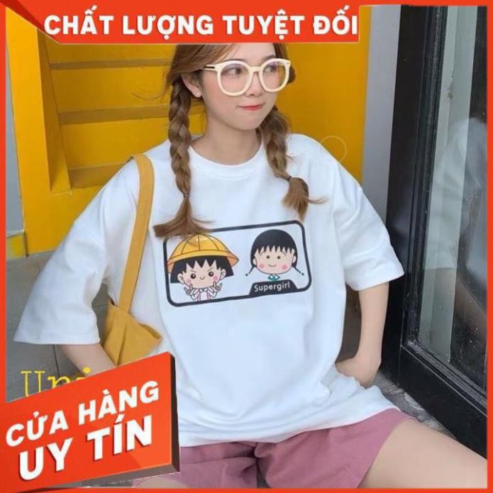 Áo Thun Unisex Nhóc Maruko [HÌNH THẬT+CLIP SHOP TỰ QUAY