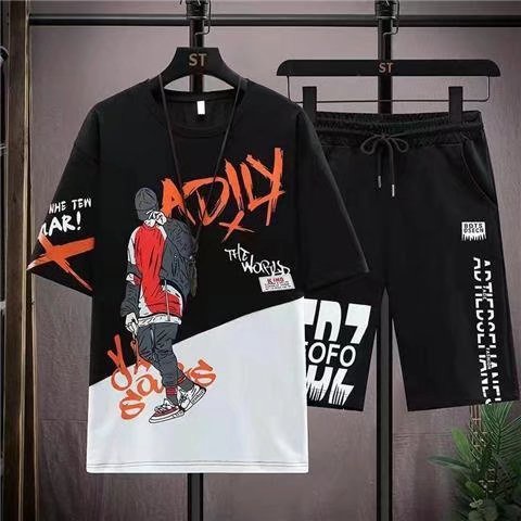 Áo Thun Tay Ngắn Dáng Rộng In Họa Tiết Thời Trang Mùa Hè Cho Nam Size M-5XL