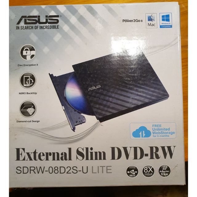 Ổ đĩa quang DVD cổng usb Asus SDRW-08D2S-U