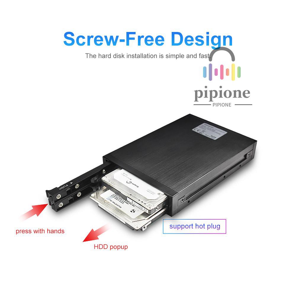 Ổ Cứng Hddmaster He-2005 Dual 2.5 "Sata Hdd Kèm Đèn Led Cho 3.5" | BigBuy360 - bigbuy360.vn