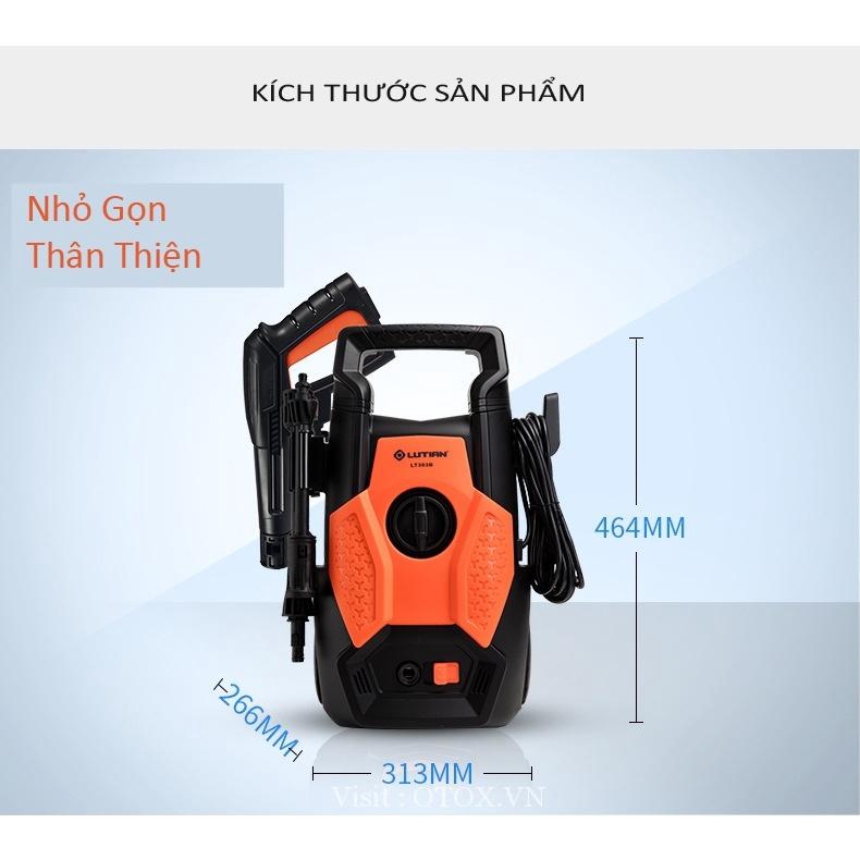 Máy Rửa Xe Chuyên Dụng Áp Lực Cao LUTIAN LT-301B new 2019 - Hàng nhập khẩu