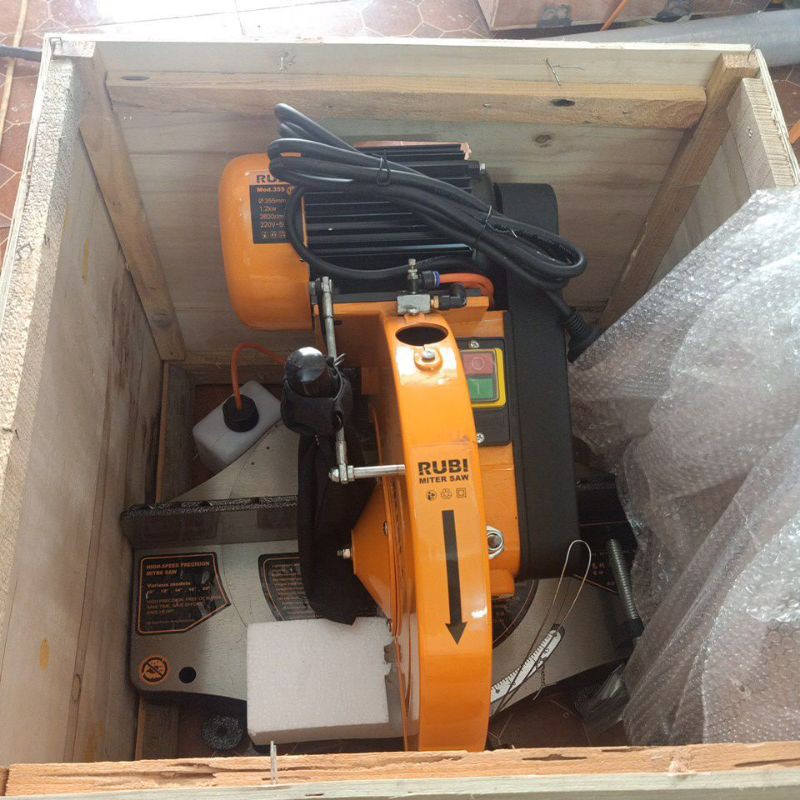 Máy cắt nhôm Từ  RUBI Lưỡi 355 -mô tơ 1.2kw - Máy Nặng 52kg máy cắt nhôm cao cấp