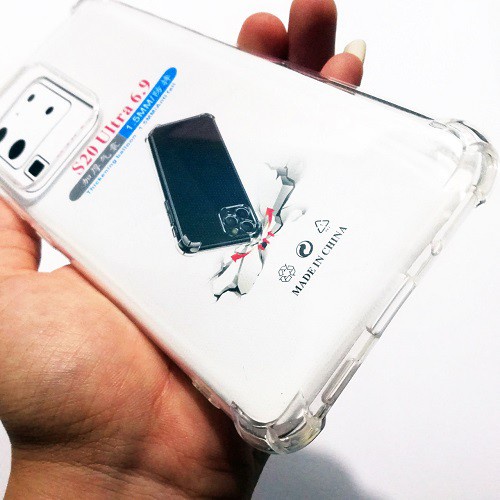 Ốp lưng Samsung S20 Plus/ S20 Ultra- Chống sốc- Trong suốt- Dày lâu ố vàng