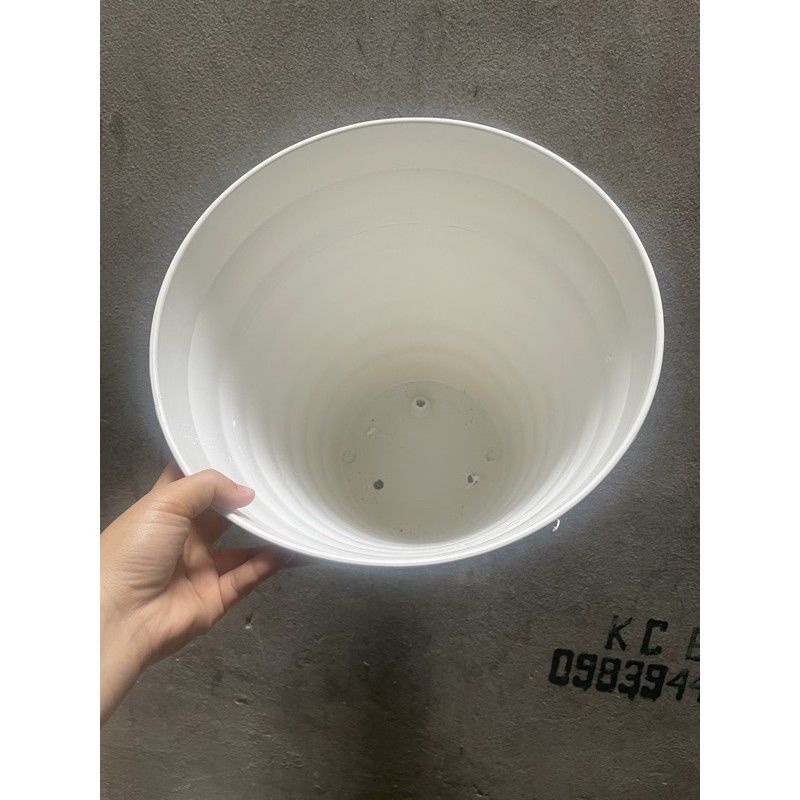 Chậu nhựa Tròn Xoắn, tròn trơn trồng cây thật ,cây giả