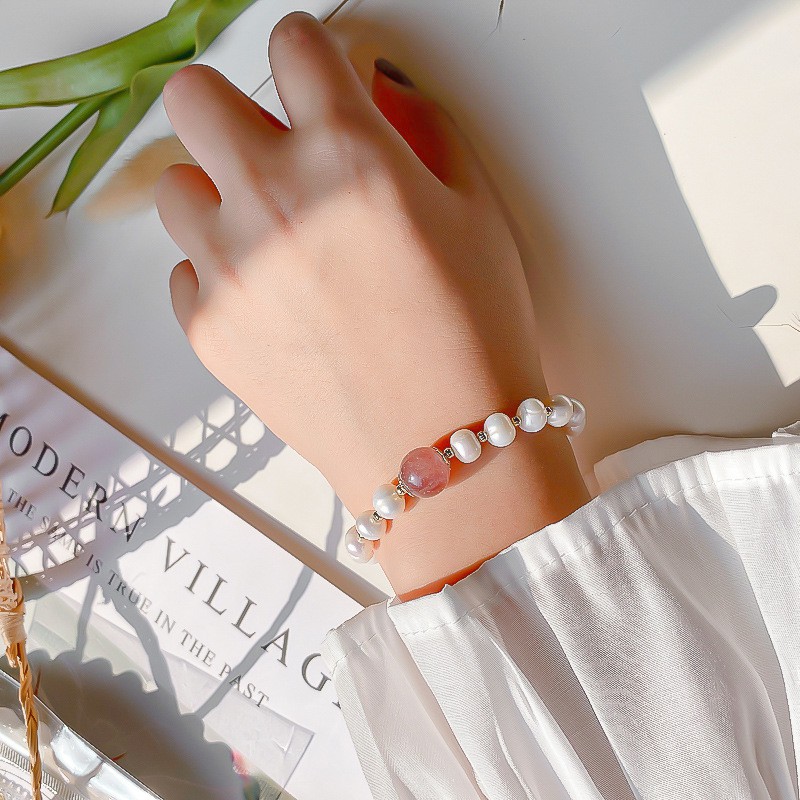 Vòng Tay Mạ Vàng Đính Hạt Ngọc Trai Giả Xinh Xắn Cho Nữ | BigBuy360 - bigbuy360.vn