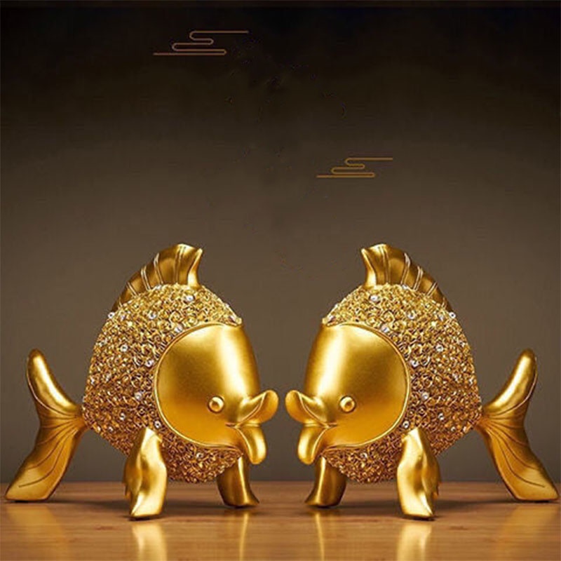Tượng Cá Vàng Trang Trí Nhà Cửa Tượng Decor Đồ Trang Trí Phòng Ngủ Tượng Trang Trí Phòng Khách Đồ Trang Trí Bàn Học