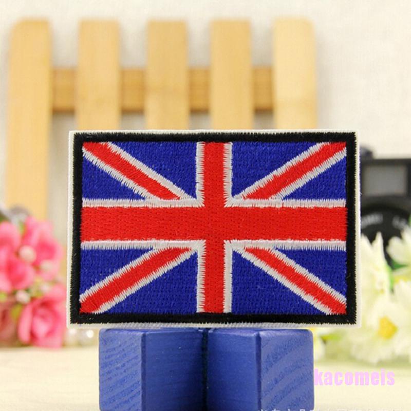 Sticker ủi thêu hình lá cờ nước Anh